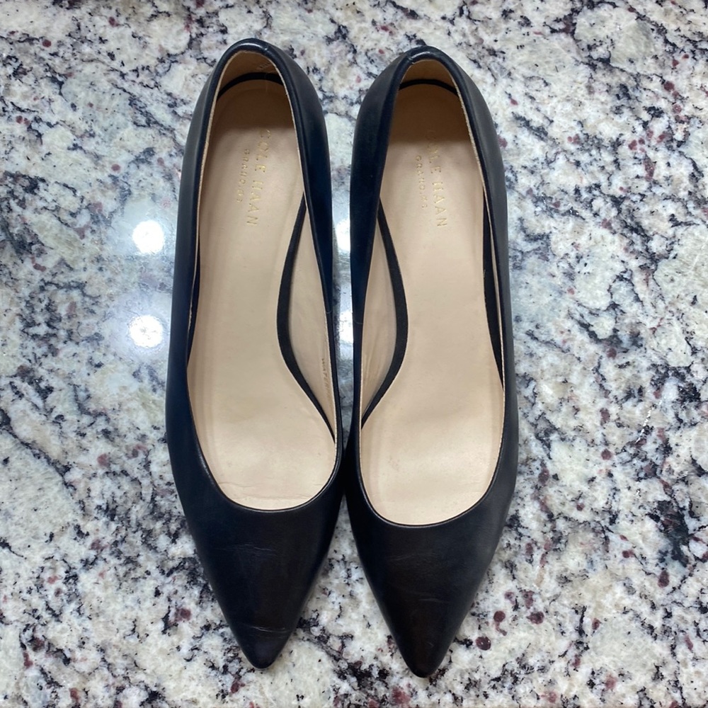 Cole Haan black kitten heels
